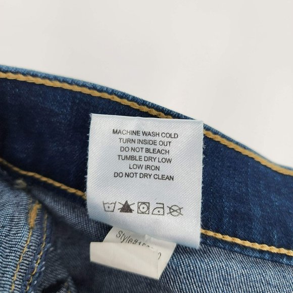 Henry Belle Super Skinny Ankle Jeans 27 Medium Wash Distressed Cotton Stretchy - Picture 9 of 13